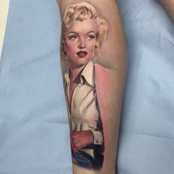 tattoo, Marilyn Monroe Who doesnt know her? Marilyn Monroe