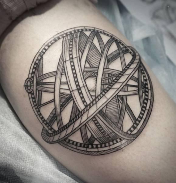 tattoo, Geometric Ball Geometric ball tattoo