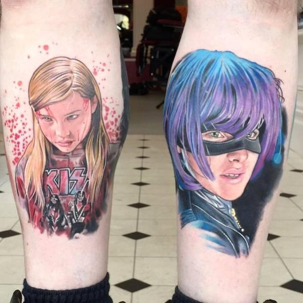 tattoo, Movie Characters Movie characters, hit-girl from kick-ass