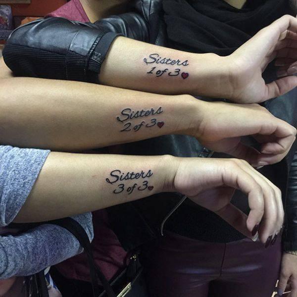 tattoo, 3 Sisters 3 sisters with matching tattoos