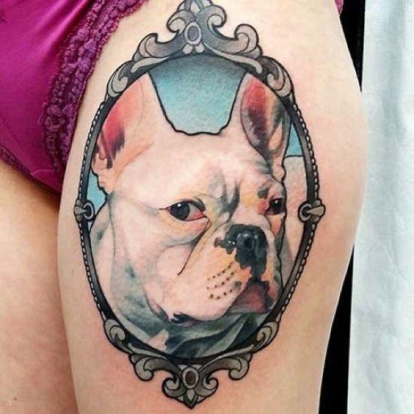 tattoo, Dog Portrait A portrait of a dog