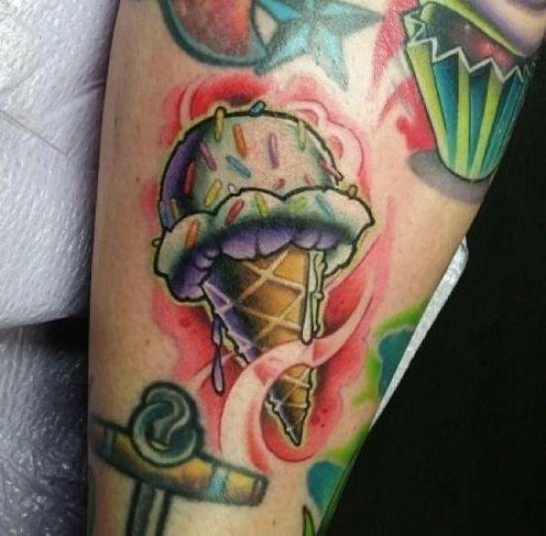 tattoo, Ice Cream Who doesnt like ice cream?