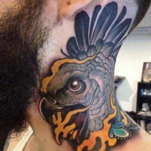 tattoo, Parot An angry looking parot