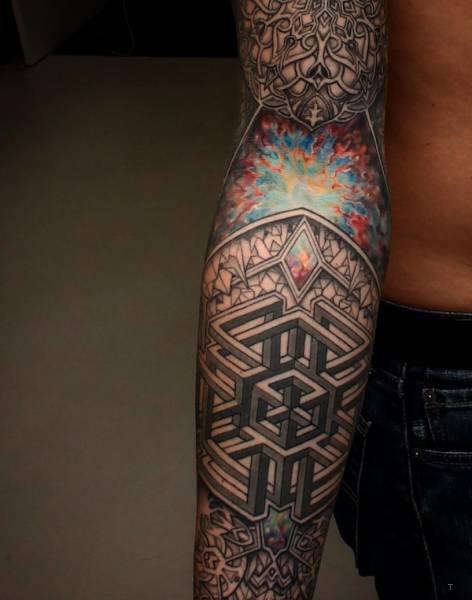 tattoo, Geometric Space Geometric space